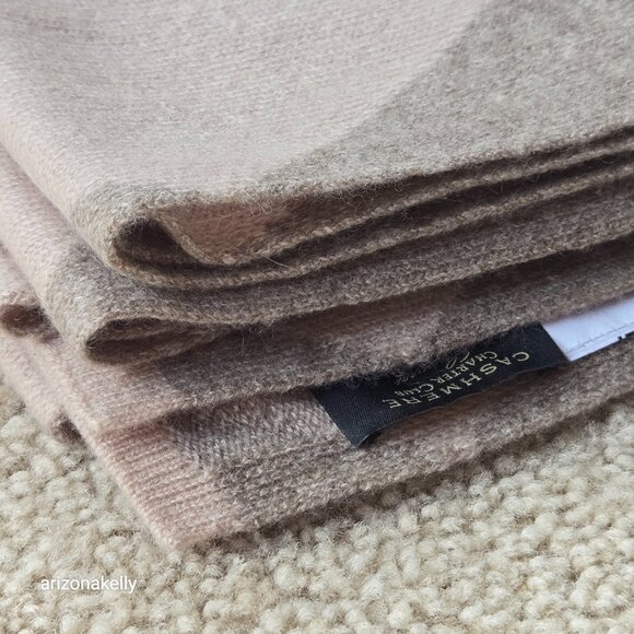 NWOT Cashmere Scarf Diamond Argyle Wrap Charter Club - Picture 11 of 12